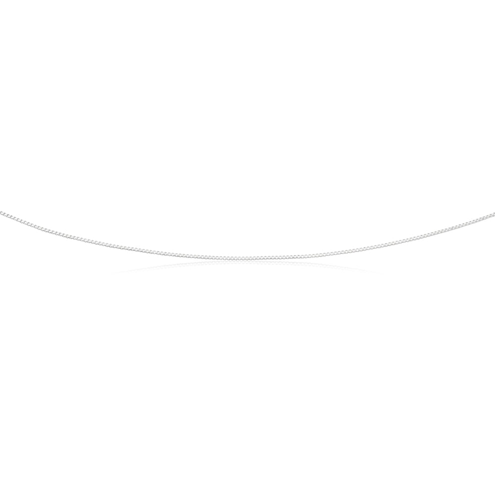 Sterling Silver 90 Gauge 40cm Box Chain