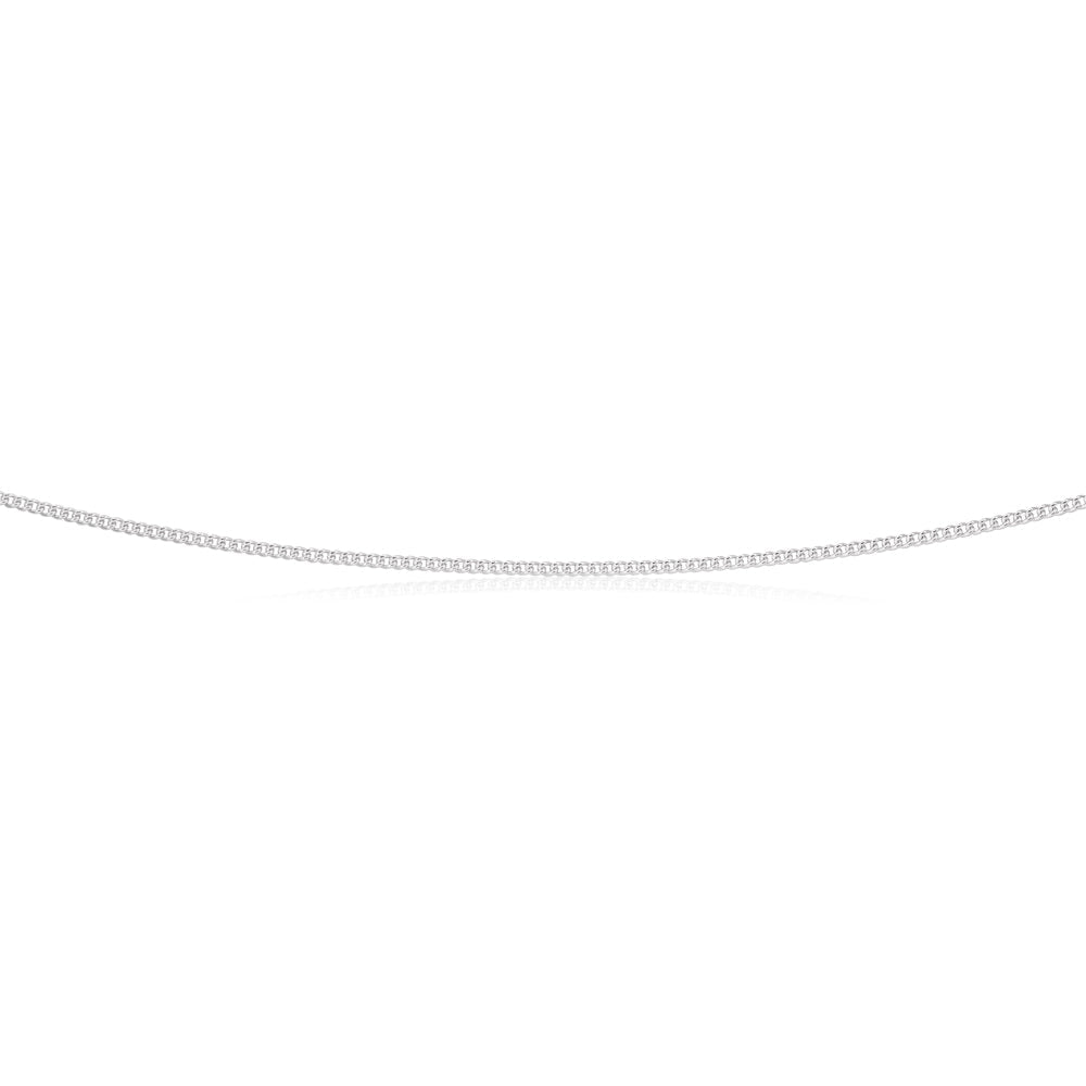 Sterling Silver 45cm 40 Gauge Curb Chain