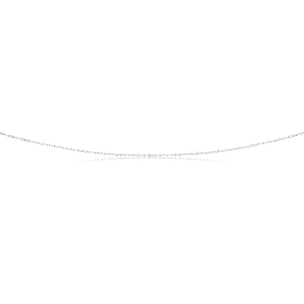 Sterling Silver 18 Gauge 45cm Singapore Chain